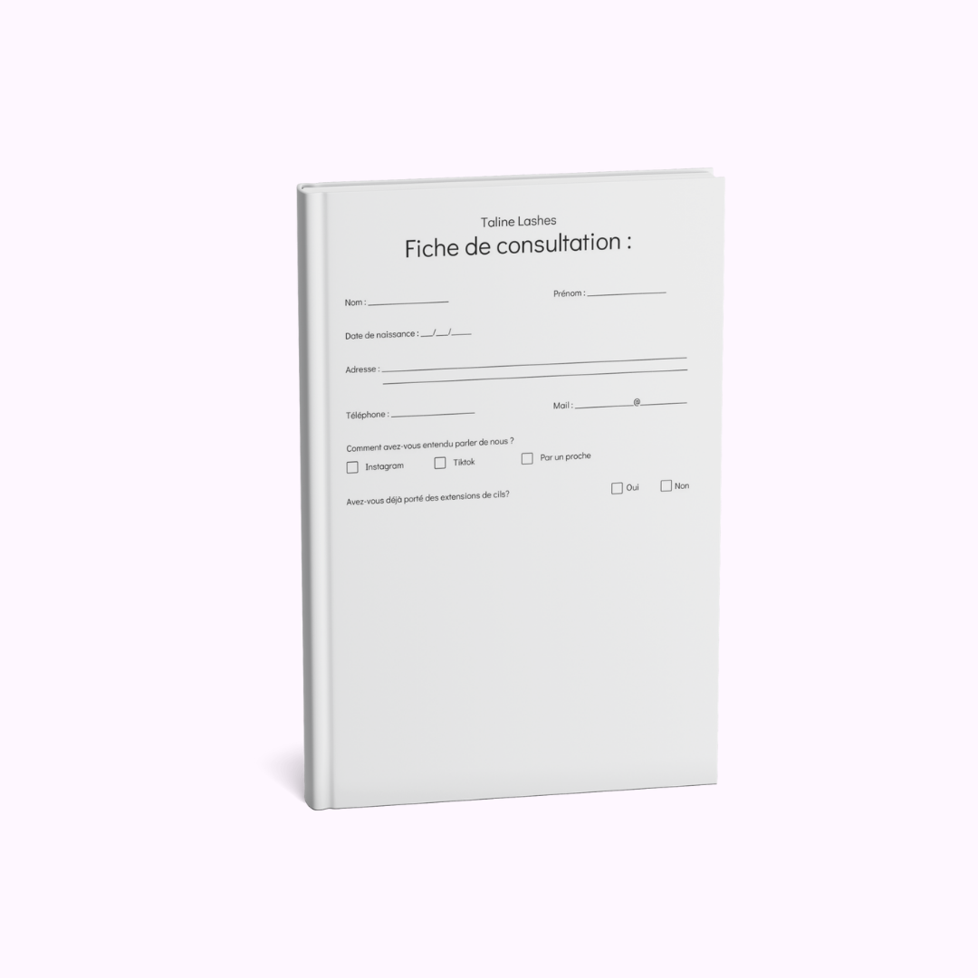 Fiche de consultation extensions de cils